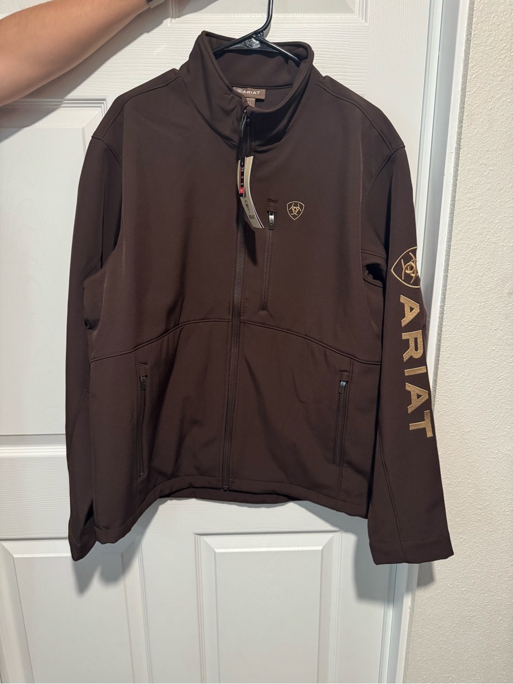 Ariat Men's Dark Brown Full-Zip Performance Jacket